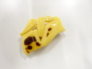 アンティーク　鼈甲張り帯留め
